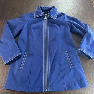 Dennis Basso Royal Blue Jacket with White Accents Sz XS